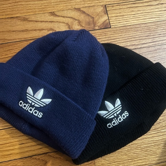 adidas Other - Two Adidas Beanie Hats (Navy/Black)